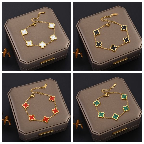 luxury design colorful clover charm bracelet 18k rose gold stainless steel jewelry for women gift, Golden;silver
luxury design colorful clover charm bracelet 18k rose gold stainless steel jewelry for women gift, Golden;silver