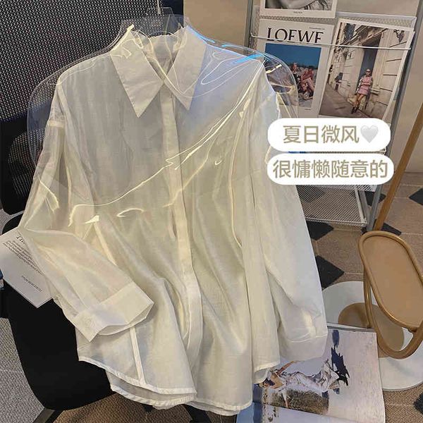 women's blouses shirts 2022 long sleeve sunscreen shirt women's summer 2022 thin cardigan wearing a falling shirt u3j4, White
women's blouses shirts 2022 long sleeve sunscreen shirt women's summer 2022 thin cardigan wearing a falling shirt u3j4, White