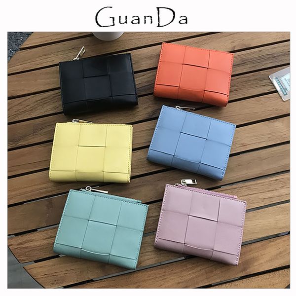 genuine leather womens wallet luxury woven lambskin bifold short card holder braid knitting coin purse colorful girl money bag
genuine leather womens wallet luxury woven lambskin bifold short card holder braid knitting coin purse colorful girl money bag