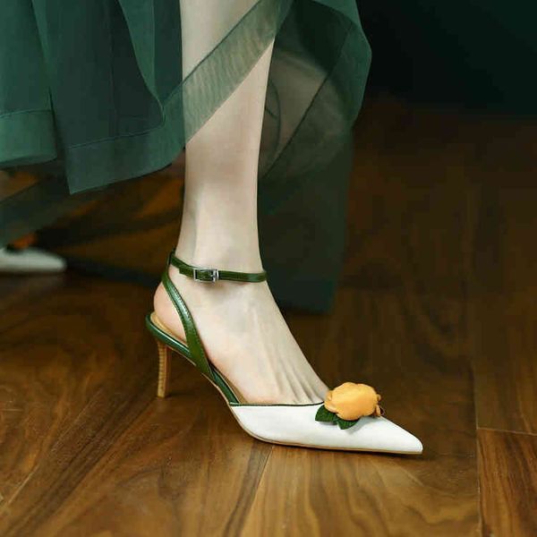 baotou sandals women's thin 2022 spring and summer new cowhide pointed camellia high heels back empty flower single shoes, Black
baotou sandals women's thin 2022 spring and summer new cowhide pointed camellia high heels back empty flower single shoes, Black
