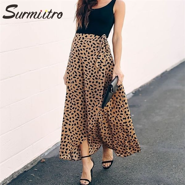 surmiitro polka dot print long maxi summer skirt women fashion white black split high waist sun wrap a line female 220322
surmiitro polka dot print long maxi summer skirt women fashion white black split high waist sun wrap a line female 220322