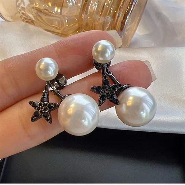 70% off jewelry sales high-end version black pentagram zircon pearl earrings women's light luxury fashion earrings, Golden
70% off jewelry sales high-end version black pentagram zircon pearl earrings women's light luxury fashion earrings, Golden