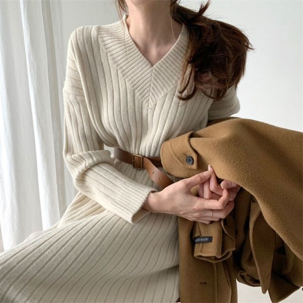 vintage warm autumn sweater women dress winter long sweater knitted dresses loose maxi oversize dresses long robe vestidos 210412, White;black
vintage warm autumn sweater women dress winter long sweater knitted dresses loose maxi oversize dresses long robe vestidos 210412, White;black