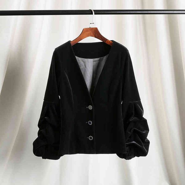 women's jackets black high setting small fragrance collarless lantern sleeve velvet coat women's spring and autumn golden large hi, Black;brown
women's jackets black high setting small fragrance collarless lantern sleeve velvet coat women's spring and autumn golden large hi, Black;brown