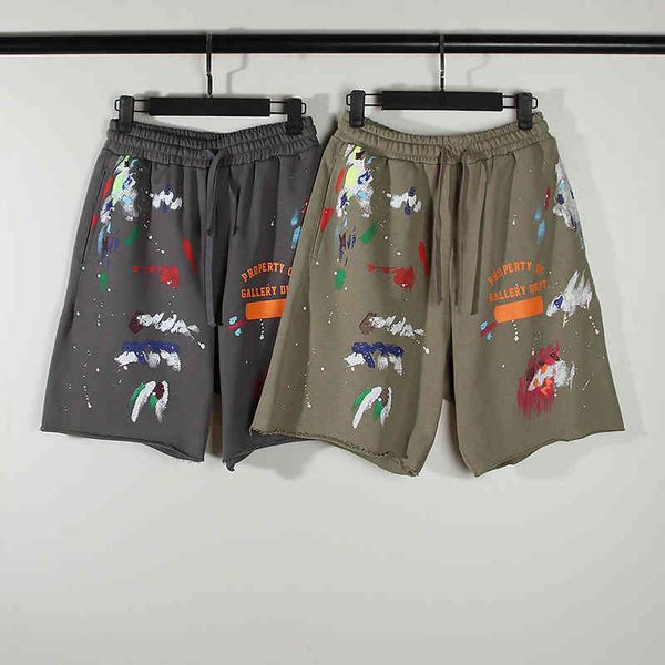 men's women's hand-painted letter shorts loose casual pants unique design graphic men short sleeves clothes, Gray
men's women's hand-painted letter shorts loose casual pants unique design graphic men short sleeves clothes, Gray