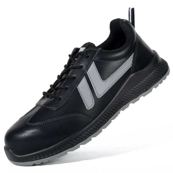 men work safety shoes steel toe head puncture-proof anti-stabbing wearable breathable light reflective strip security, Black;brown
men work safety shoes steel toe head puncture-proof anti-stabbing wearable breathable light reflective strip security, Black;brown