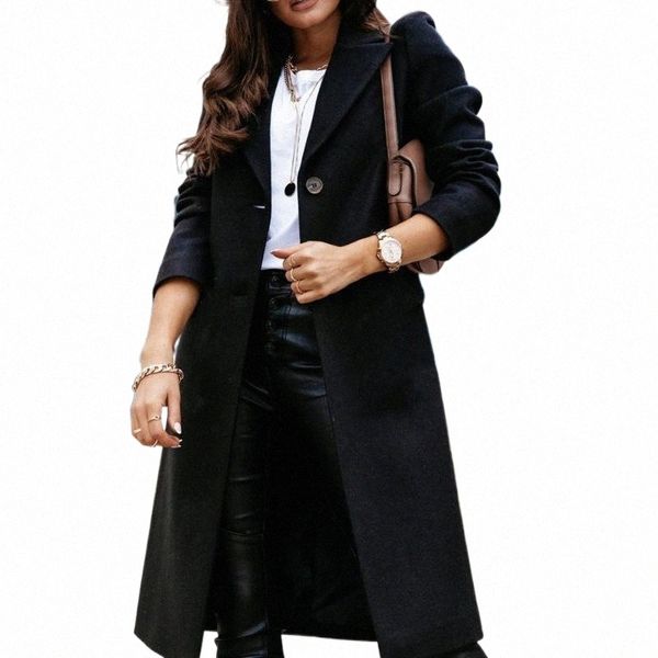 women's wool & blends 2021 uk style women long coat plus size autumn winter classic turn down collar trench robe outerwear c9ay#, Black
women's wool & blends 2021 uk style women long coat plus size autumn winter classic turn down collar trench robe outerwear c9ay#, Black