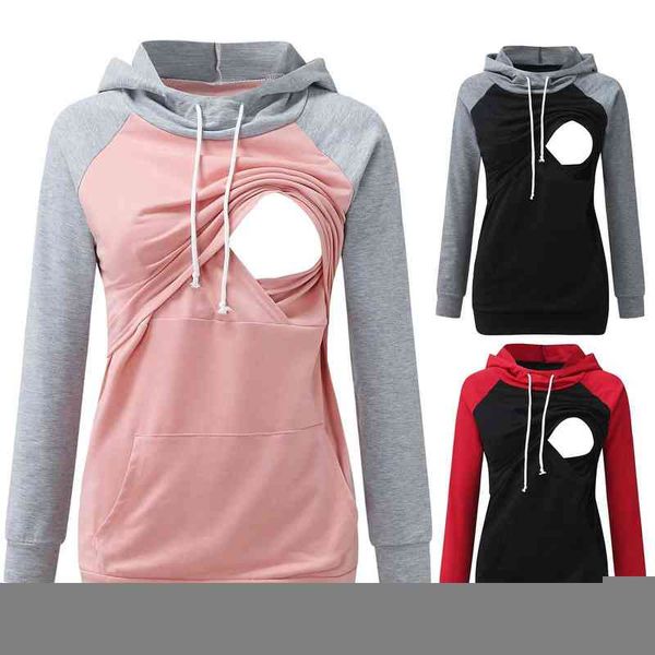 maternity long sleeve nursing hoodie autumn winter women breastfeeding sweatshirt with pockets pregnancy clothing l220801, White
maternity long sleeve nursing hoodie autumn winter women breastfeeding sweatshirt with pockets pregnancy clothing l220801, White