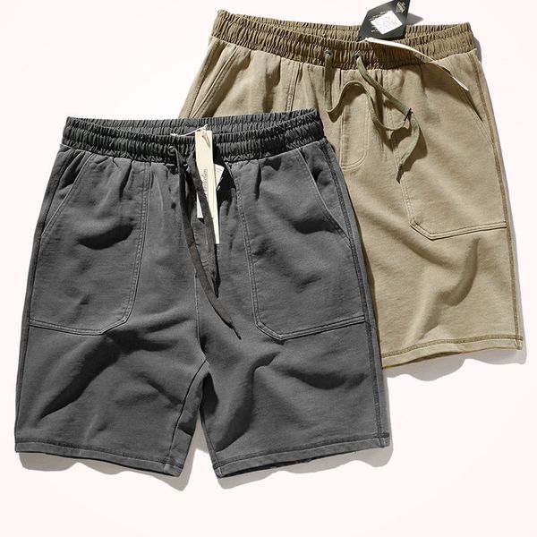 summer casual shorts men's loose straight retro wash pure cotton high gram knitting terry drawstring sports shorts, Black;brown
summer casual shorts men's loose straight retro wash pure cotton high gram knitting terry drawstring sports shorts, Black;brown