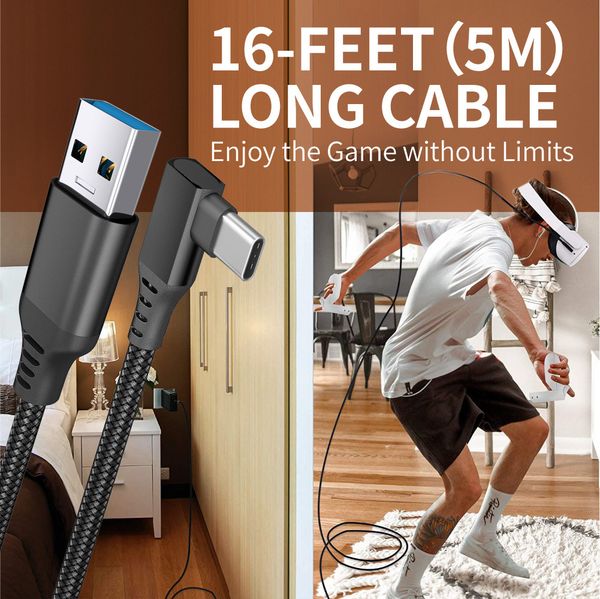for oculus quest 2 link cable 5m usb 3.0 quick charge cables for quest2 data transfer fast charges vr headset accessories
for oculus quest 2 link cable 5m usb 3.0 quick charge cables for quest2 data transfer fast charges vr headset accessories