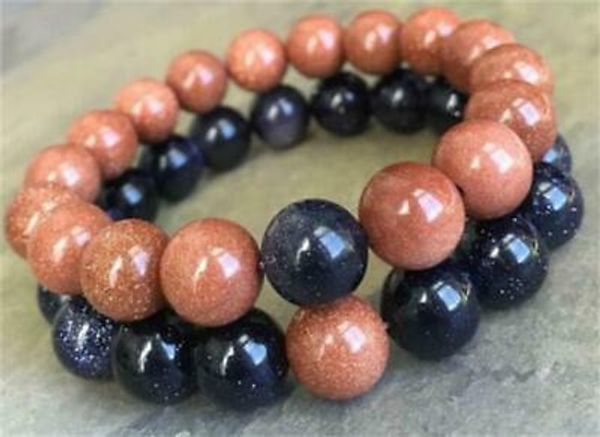 2pcs 8mm natural gold blue sand yellow couple bracelet rosary yoga meditation, Silver
2pcs 8mm natural gold blue sand yellow couple bracelet rosary yoga meditation, Silver