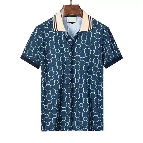 mens designer polo shirt fashion men polos shirts print casual short sleeve t-shirts turn-down collar clothing, White;black
mens designer polo shirt fashion men polos shirts print casual short sleeve t-shirts turn-down collar clothing, White;black
