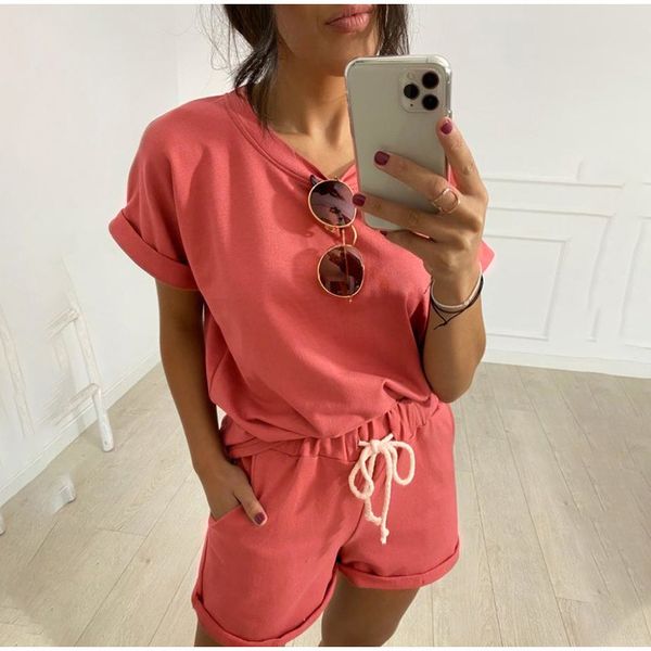 solid summer women's suit two pieces tracksuit short sleeve sports suits women 2022 casual tracksuits elastic waist lady set 0617, White
solid summer women's suit two pieces tracksuit short sleeve sports suits women 2022 casual tracksuits elastic waist lady set 0617, White
