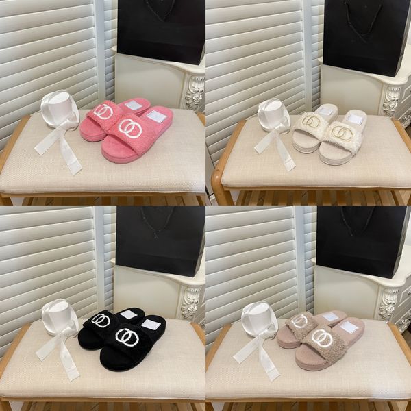 women fur slippers slide sandal wool designer thick bottom pink white merino wool slides fashion apartment flat muller heel slipper winter m, Black
women fur slippers slide sandal wool designer thick bottom pink white merino wool slides fashion apartment flat muller heel slipper winter m, Black