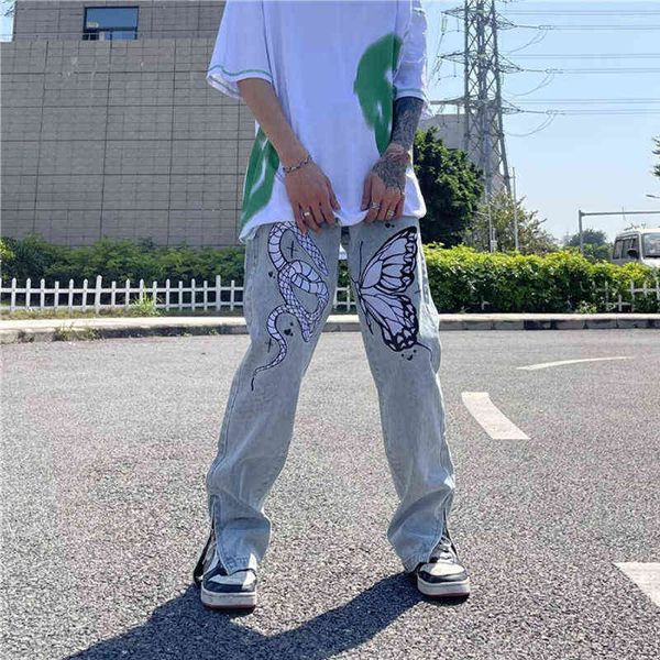 fashion butterfly new snake embroidery hip hop men slim jeans pants ankle zipper vintage denim trousers y2k clothes ropa hombre t220803, Blue
fashion butterfly new snake embroidery hip hop men slim jeans pants ankle zipper vintage denim trousers y2k clothes ropa hombre t220803, Blue