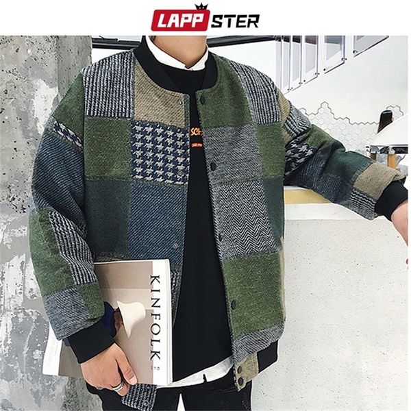 lappster autumn men harajuku plaid bomber jackets 2020 mens japanese streetwear windbreaker korean fashions baseball jackets lj201013, Black;brown
lappster autumn men harajuku plaid bomber jackets 2020 mens japanese streetwear windbreaker korean fashions baseball jackets lj201013, Black;brown