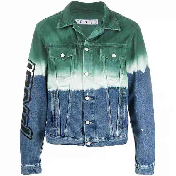 off w fashion autumn winter gradient denim men's and women's lovers' ow arrow print versatile et, Black
off w fashion autumn winter gradient denim men's and women's lovers' ow arrow print versatile et, Black