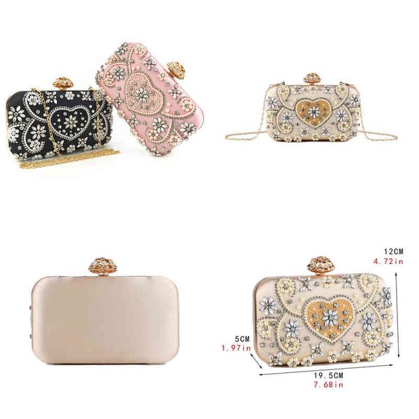 evening bags satin vintage women metal flower luxury diamonds clutch black color rhinestones chain shoulder handbags 220516
evening bags satin vintage women metal flower luxury diamonds clutch black color rhinestones chain shoulder handbags 220516