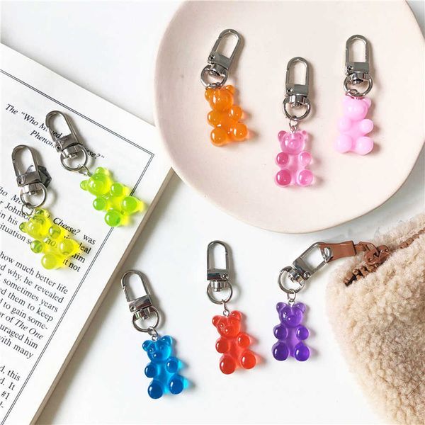 keychains 1pcs candy color gummy bear keychain for women cute resin charms keyring fashion llavero jewelry gifts, Silver
keychains 1pcs candy color gummy bear keychain for women cute resin charms keyring fashion llavero jewelry gifts, Silver