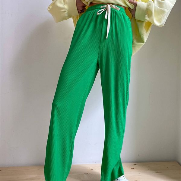 summer womens pants green classic oversize loose lace up ice silk stacked pants long high waisted wide leg pants for women 220704, Black;white
summer womens pants green classic oversize loose lace up ice silk stacked pants long high waisted wide leg pants for women 220704, Black;white