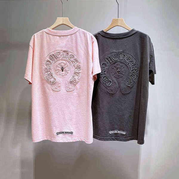 factory online export designer brand short sleeves 22 xia ch croix four color horseshoe patch embroidery for men and women loose sleeve, White
factory online export designer brand short sleeves 22 xia ch croix four color horseshoe patch embroidery for men and women loose sleeve, White