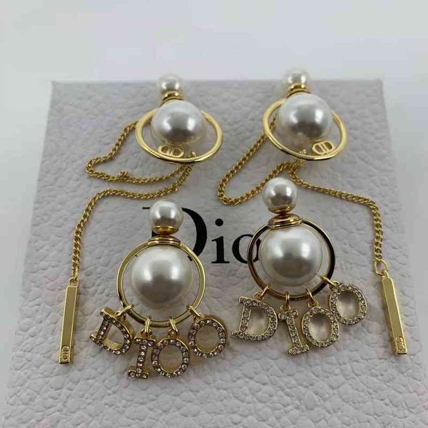 d family new pearl feminine 2022 luxury brand fashion design versatile ladies jewelry stud earrings, Golden;silver
d family new pearl feminine 2022 luxury brand fashion design versatile ladies jewelry stud earrings, Golden;silver