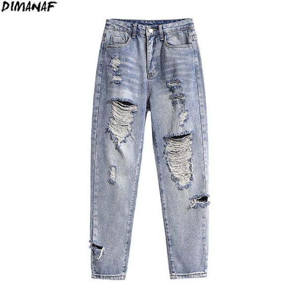 dimanaf plus size women jeans pants hole fashion high waist denim harem female ripped pockets blue trousers large size s-5xl 210302
dimanaf plus size women jeans pants hole fashion high waist denim harem female ripped pockets blue trousers large size s-5xl 210302