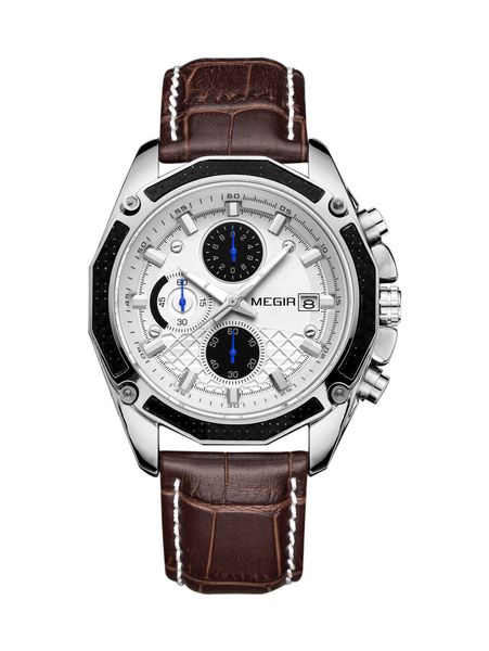 luminous waterproof watch men's multi-function three-eye six-pin sports watch, Slivery;brown
luminous waterproof watch men's multi-function three-eye six-pin sports watch, Slivery;brown