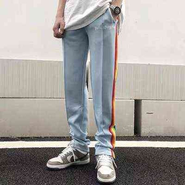 designer luxury plam clothes correct version angel rainbow pants casual men's fashion side zipper high street straight zgpu, Gray
designer luxury plam clothes correct version angel rainbow pants casual men's fashion side zipper high street straight zgpu, Gray