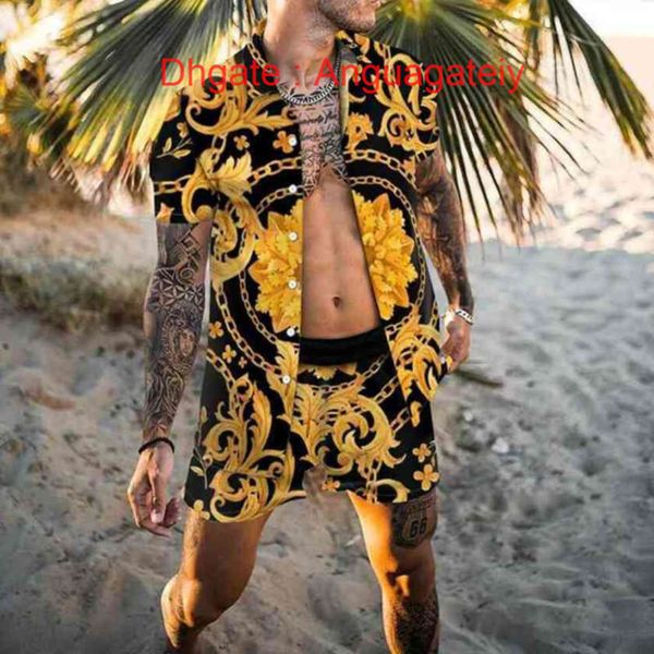 mens fashion summer tracksuit hawaiian sets t-shirts printing luxury men swim short sleeve button shirts beach shorts streetwear casual shir, Gray
mens fashion summer tracksuit hawaiian sets t-shirts printing luxury men swim short sleeve button shirts beach shorts streetwear casual shir, Gray