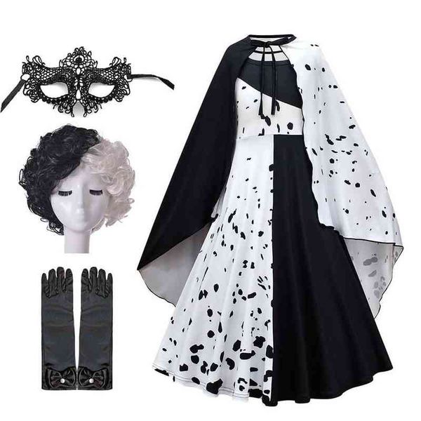 2022 halloween masquerade party comes girl children black white long carnival vampire clothing wig lace face cover l220715, Red;yellow
2022 halloween masquerade party comes girl children black white long carnival vampire clothing wig lace face cover l220715, Red;yellow