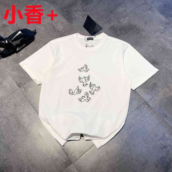 women's t-shirt spring and summer fashion brand xiaoxiangjia women's cotton xiaoxiangfeng round neck embroidery t-shirt simple loo, White
women's t-shirt spring and summer fashion brand xiaoxiangjia women's cotton xiaoxiangfeng round neck embroidery t-shirt simple loo, White