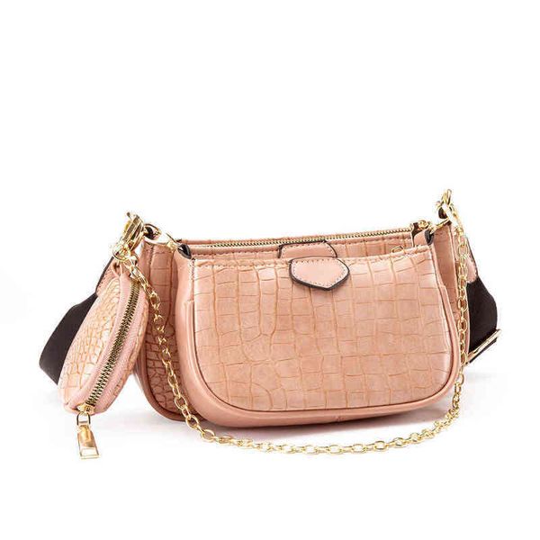 multi-functional 3 in 1 coin bags clutches detachable croc pattern leather over the shoulder bag chain strap crossbody handbag g220422
multi-functional 3 in 1 coin bags clutches detachable croc pattern leather over the shoulder bag chain strap crossbody handbag g220422