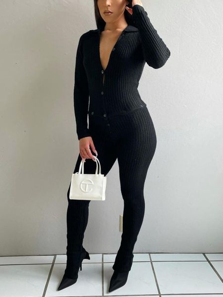 women's two piece pants button ribbed knitted fall winter clothes white long sleeve
women's two piece pants button ribbed knitted fall winter clothes white long sleeve