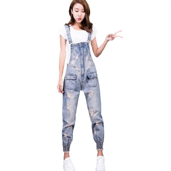 women jumpsuit denim overalls ripped pockets jumpsuit jeans female womens overalls fashion rompers casual elegant y200904, Black;white
women jumpsuit denim overalls ripped pockets jumpsuit jeans female womens overalls fashion rompers casual elegant y200904, Black;white