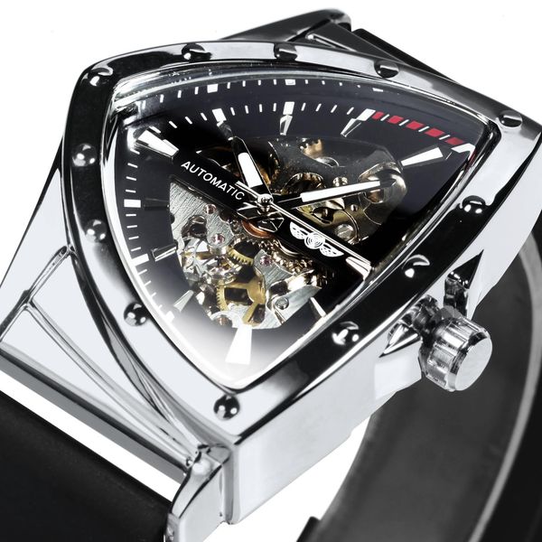 winner sport military triangle skeleton men mechanical wristwatches luxury rubber strap automatic luminous relogio masculino, Slivery;brown
winner sport military triangle skeleton men mechanical wristwatches luxury rubber strap automatic luminous relogio masculino, Slivery;brown