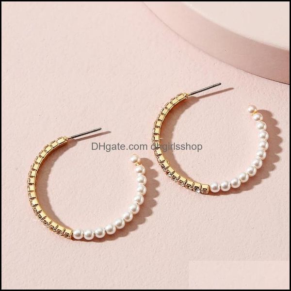 hoop hie earrings jewelry golded rhinestone and pearl beaded large for women half circle geometric earring dhqtl, Golden;silver
hoop hie earrings jewelry golded rhinestone and pearl beaded large for women half circle geometric earring dhqtl, Golden;silver