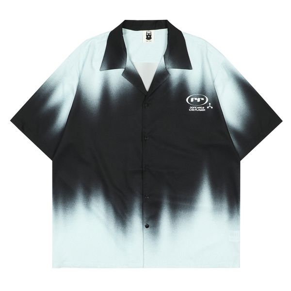 shirts men casual 2022 summer gradient tie dye letter shirt button hawaii vintage hip hop, White;black
shirts men casual 2022 summer gradient tie dye letter shirt button hawaii vintage hip hop, White;black