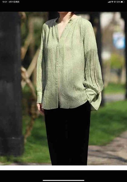 women's polos trade high-end boutique 100% silk double-layer long sleeve v-neck shirt women, White
women's polos trade high-end boutique 100% silk double-layer long sleeve v-neck shirt women, White