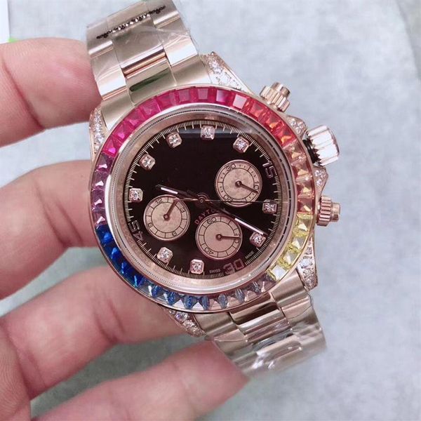3 colors men watch mechanical automatic wristwatch steel bracelet full diamond bezel dive watches 40mm291o, Slivery;brown
3 colors men watch mechanical automatic wristwatch steel bracelet full diamond bezel dive watches 40mm291o, Slivery;brown