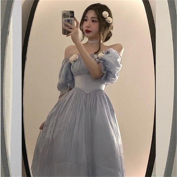 french retro dress autumn and winter blue pure desire mid length party style princess 220704, Black;gray
french retro dress autumn and winter blue pure desire mid length party style princess 220704, Black;gray