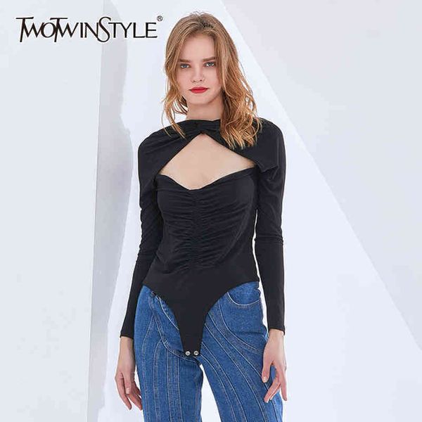 knitted jumpsuit for women o neck long sleeve hollow out slim bodysuit female fashion clothing 210423, Black;white
knitted jumpsuit for women o neck long sleeve hollow out slim bodysuit female fashion clothing 210423, Black;white