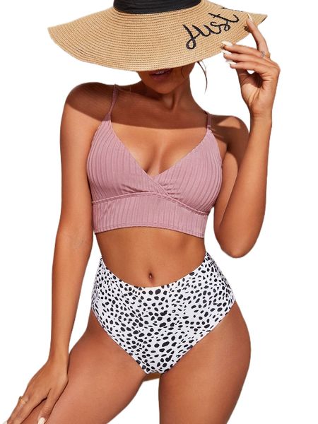 dalmatian print textured high waisted bikini swimsuit v1kh#, White;black
dalmatian print textured high waisted bikini swimsuit v1kh#, White;black
