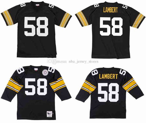 stitched football jersey 58 jack lambert 1975 mitchell & ness retro rugby jerseys men women youth s-6xl, Black
stitched football jersey 58 jack lambert 1975 mitchell & ness retro rugby jerseys men women youth s-6xl, Black