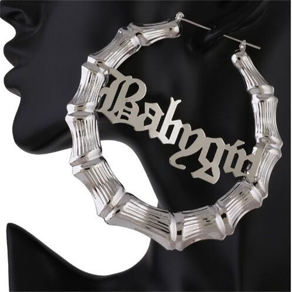 customize name earrings stainless steel bamboo hoop earrings bamboo style custom earring with statement words number gc1489, Golden
customize name earrings stainless steel bamboo hoop earrings bamboo style custom earring with statement words number gc1489, Golden