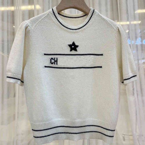coat sweaters early spring new star embroidery round neck pullover knit short sleeve five pointed star wool fashion female, White;black
coat sweaters early spring new star embroidery round neck pullover knit short sleeve five pointed star wool fashion female, White;black