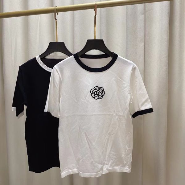 2022 autumn milan runway sweaters o neck short sleeve women's sweater high end jacquard pullover designer clothing 0530-13, White;black
2022 autumn milan runway sweaters o neck short sleeve women's sweater high end jacquard pullover designer clothing 0530-13, White;black