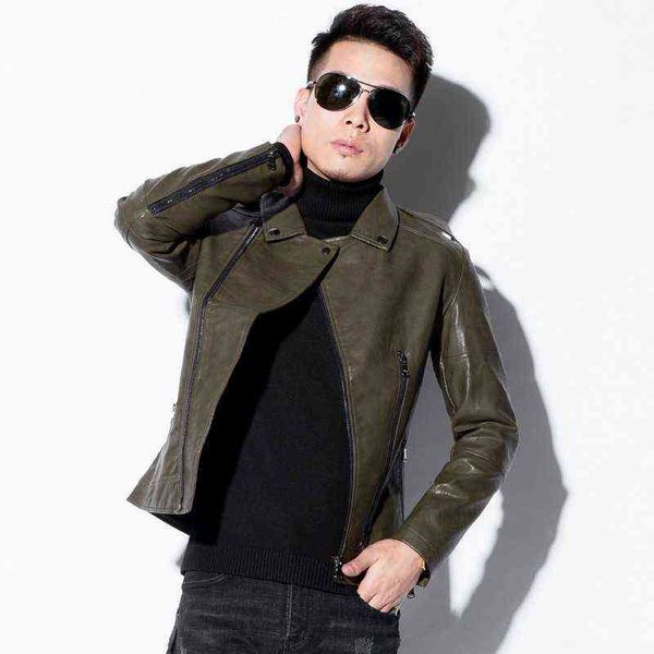 2022 new pu faux leather jacket coat men zippers biker moto korean slim fit jackets male spring autumn outwear coats w396 t220728, Black
2022 new pu faux leather jacket coat men zippers biker moto korean slim fit jackets male spring autumn outwear coats w396 t220728, Black