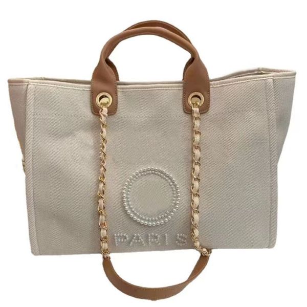 women classic fashion label pearl beach bags brand ch luxury canvas evening bag female big handbags designers ladies backpack portable large
women classic fashion label pearl beach bags brand ch luxury canvas evening bag female big handbags designers ladies backpack portable large