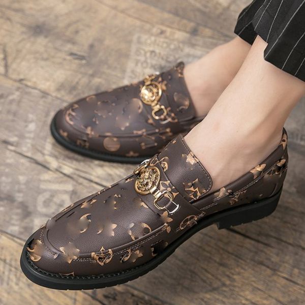 loafers shoes pu flat bottom printed metal buckle decoration is fashionable comfortable slip on non slip classic hm304, Black
loafers shoes pu flat bottom printed metal buckle decoration is fashionable comfortable slip on non slip classic hm304, Black